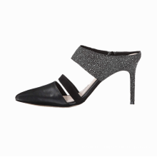 Pointed-toe Pump Featuring Narrow Vamp Strap and Shallow Heel Cup